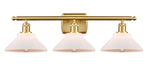 Innovations - 516-3W-SG-G131 - Three Light Bath Vanity - Ballston - Satin Gold