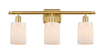 Innovations - 516-3W-SG-G341 - Three Light Bath Vanity - Ballston - Satin Gold