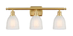 Innovations - 516-3W-SG-G441 - Three Light Bath Vanity - Ballston - Satin Gold