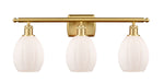 Innovations - 516-3W-SG-G81 - Three Light Bath Vanity - Ballston - Satin Gold