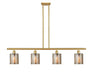 Innovations - 516-4I-SG-G116 - Four Light Island Pendant - Ballston - Satin Gold