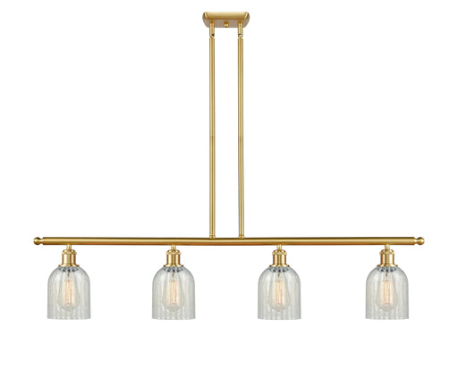 Ballston Four Light Island Pendant Satin Gold