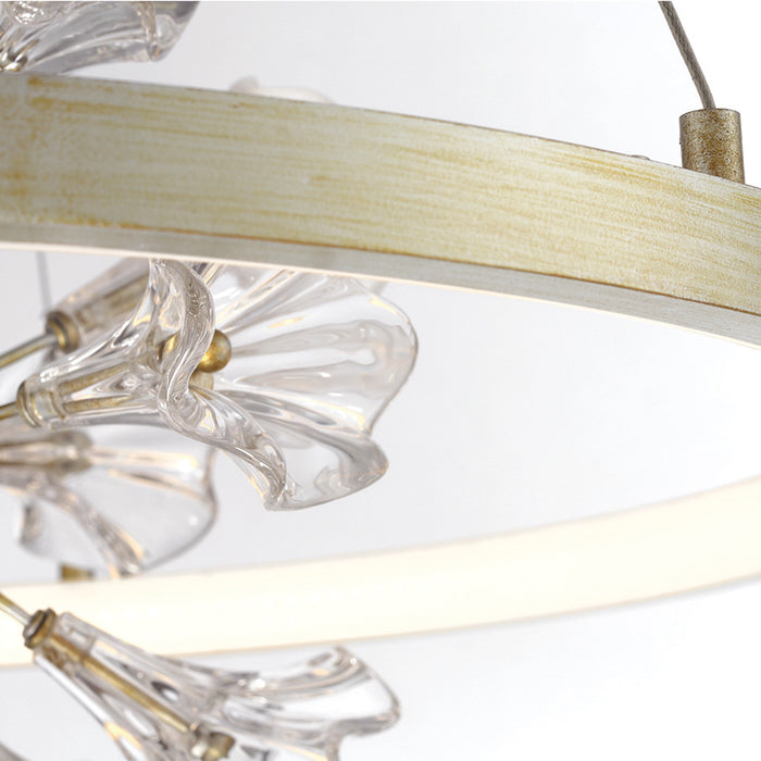 Eurofase - 37342-012 - LED Chandelier - Clayton - Silver With Brushed Gold