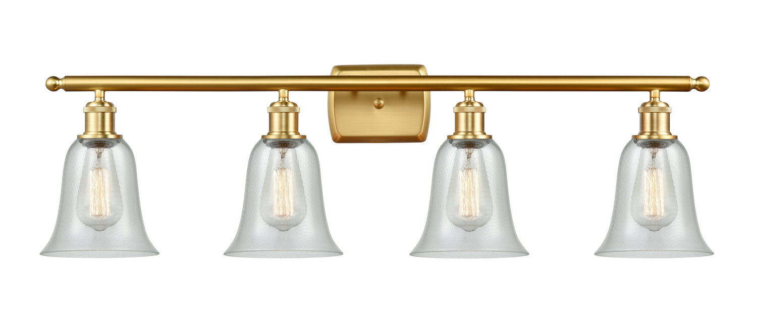 Innovations - 516-4W-SG-G2812 - Four Light Bath Vanity - Ballston - Satin Gold