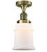 Innovations - 517-1CH-AB-G181 - One Light Semi-Flush Mount - Franklin Restoration - Antique Brass