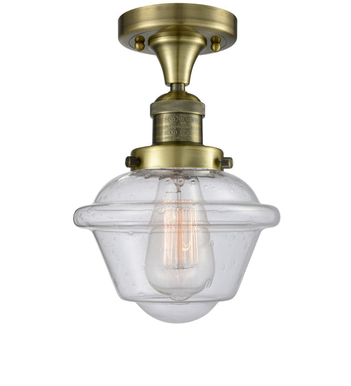 Innovations - 517-1CH-AB-G534 - One Light Semi-Flush Mount - Franklin Restoration - Antique Brass