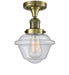 Innovations - 517-1CH-AB-G534 - One Light Semi-Flush Mount - Franklin Restoration - Antique Brass