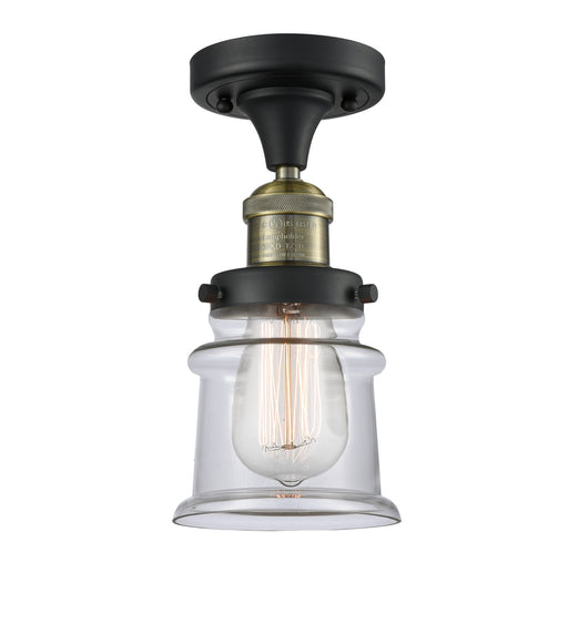 Innovations - 517-1CH-BAB-G182S - One Light Semi-Flush Mount - Franklin Restoration - Black Antique Brass