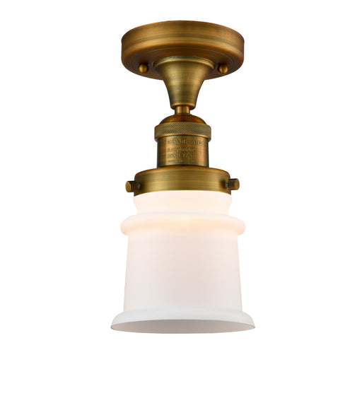 Innovations - 517-1CH-BB-G181S - One Light Semi-Flush Mount - Franklin Restoration - Brushed Brass