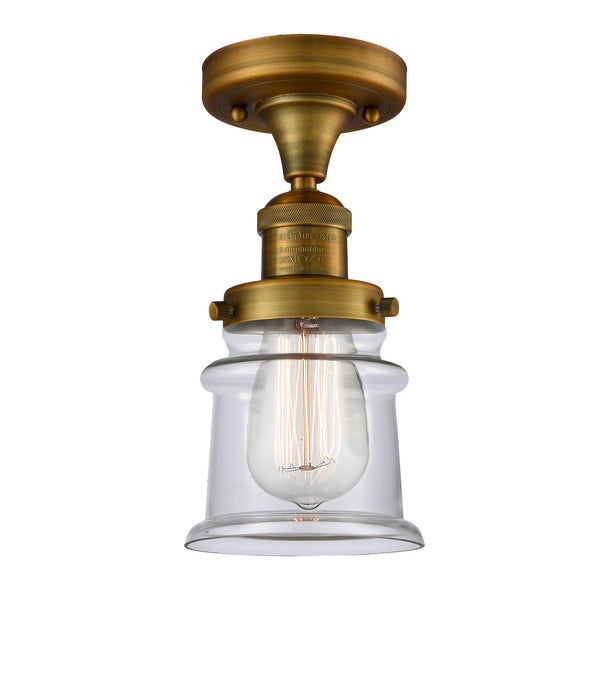 Innovations - 517-1CH-BB-G182S - One Light Semi-Flush Mount - Franklin Restoration - Brushed Brass