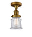 Innovations - 517-1CH-BB-G182S - One Light Semi-Flush Mount - Franklin Restoration - Brushed Brass