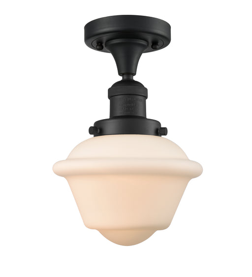 Innovations - 517-1CH-BK-G531 - One Light Semi-Flush Mount - Franklin Restoration - Matte Black