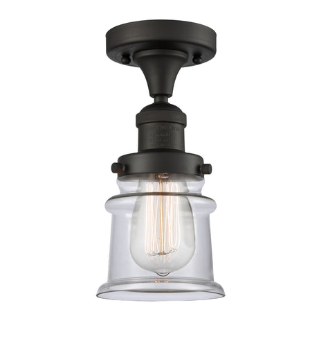 One Light Semi-Flush Mount