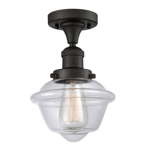 Franklin Restoration One Light Semi-Flush Mount Oil Rubbed Bronze