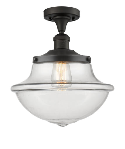 Franklin Restoration One Light Semi-Flush Mount Oil Rubbed Bronze