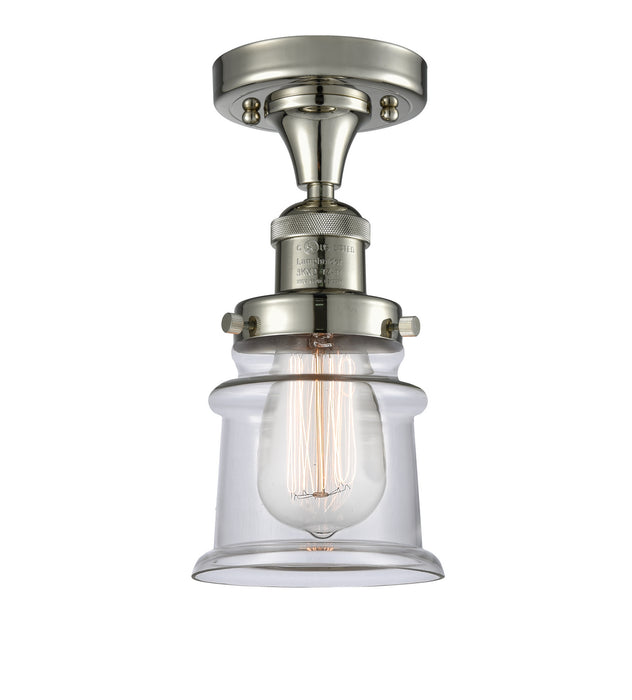 Innovations - 517-1CH-PN-G182S - One Light Semi-Flush Mount - Franklin Restoration - Polished Nickel