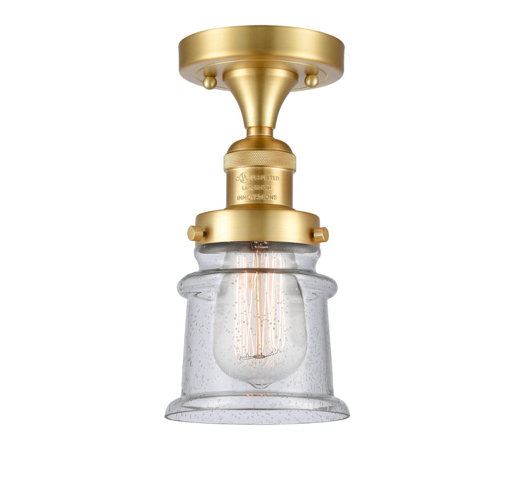 Innovations - 517-1CH-SG-G184S - One Light Semi-Flush Mount - Franklin Restoration - Satin Gold