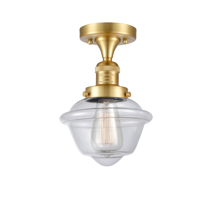 Innovations - 517-1CH-SG-G532 - One Light Semi-Flush Mount - Franklin Restoration - Satin Gold