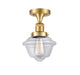Innovations - 517-1CH-SG-G532 - One Light Semi-Flush Mount - Franklin Restoration - Satin Gold