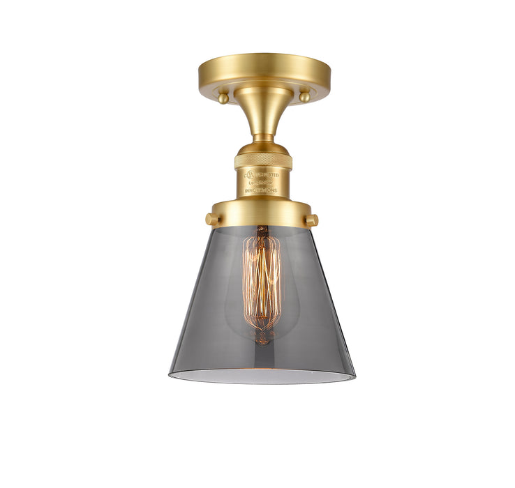 Innovations - 517-1CH-SG-G63 - One Light Semi-Flush Mount - Franklin Restoration - Satin Gold