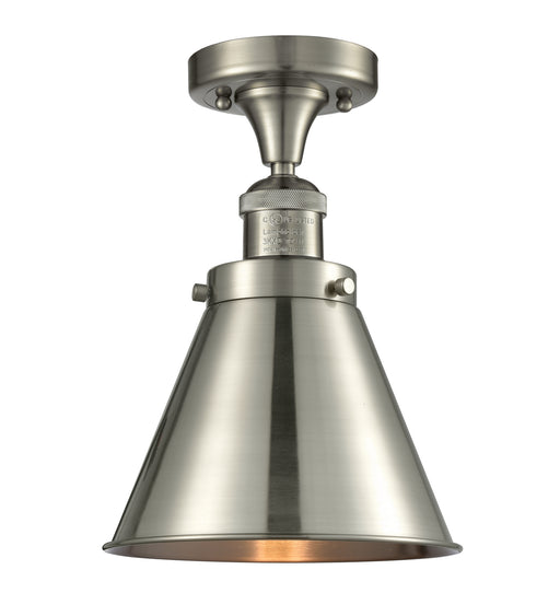 Innovations - 517-1CH-SN-M13-SN - One Light Semi-Flush Mount - Franklin Restoration - Brushed Satin Nickel