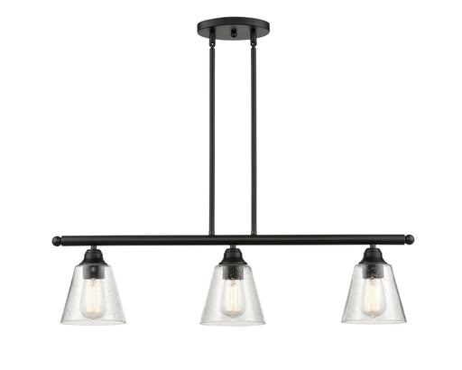 Innovations - 616-3I-BK-G454 - Three Light Island Pendant - Franklin Restoration - Matte Black