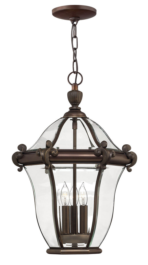 Hinkley - 2442CB - Three Light Hanging Lantern - San Clemente - Copper Bronze