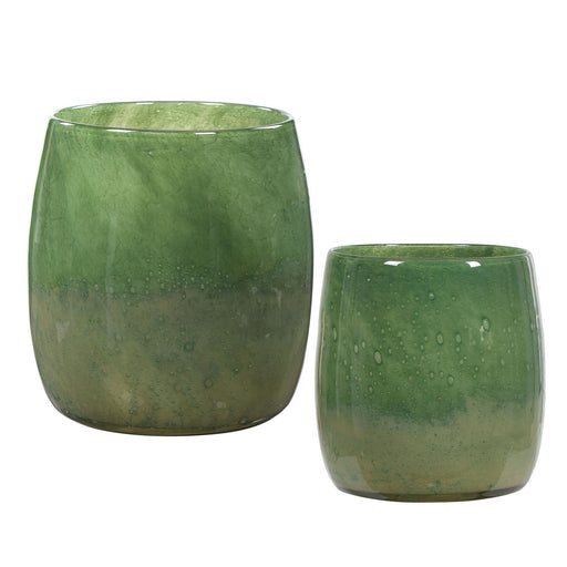 Uttermost - 17845 - Vases, S/2 - Matcha - Seeded Glass