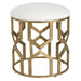 Uttermost - 23579 - Accent Stool - Trellis - Antique Brushed Brass