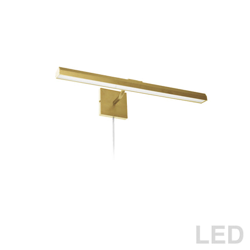 Dainolite Ltd - PIC222-24LED-AGB - LED Picture Light - Leonardo - Aged Brass