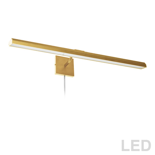 Dainolite Ltd - PIC222-32LED-AGB - LED Picture Light - Leonardo - Aged Brass