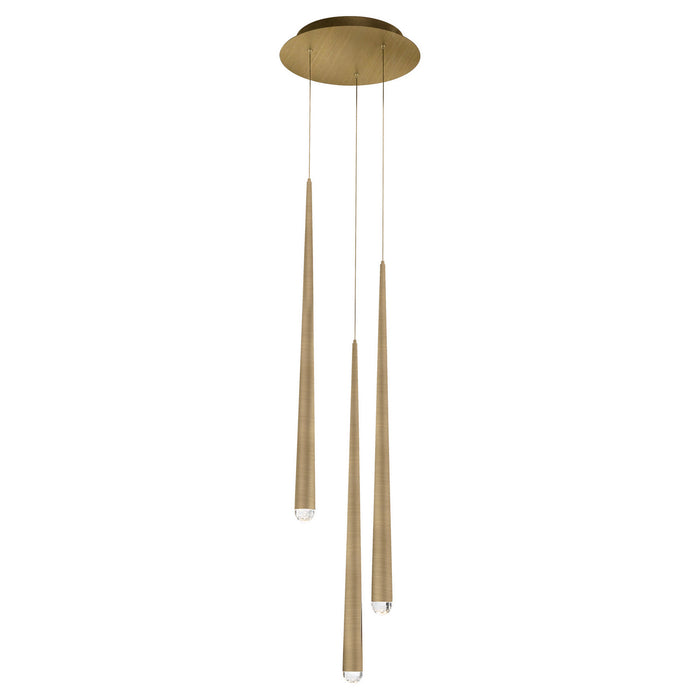 Modern Forms - PD-41703R-AB - LED Chandelier - Cascade - Aged Brass