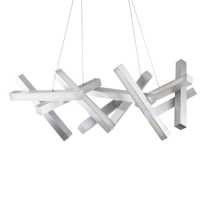 Modern Forms - PD-64848-AL - LED Chandelier - Chaos - Brushed Aluminum