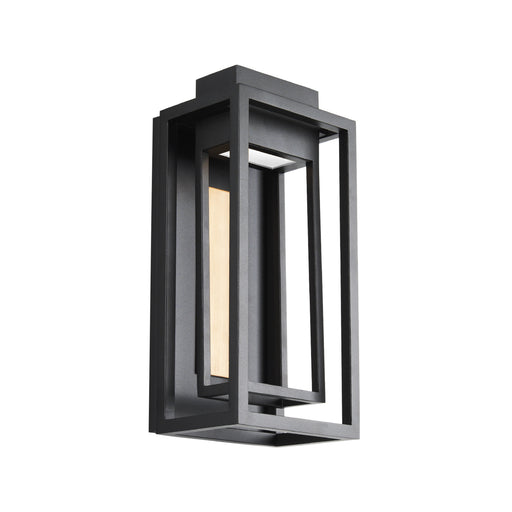Modern Forms - WS-W57014-BK/AB - LED Outdoor Wall Light - Dorne - Black & Aged Brass