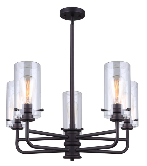 Canarm - ICH679A05ORB - Five Light Chandelier - Albany - Oil Rubbed Bronze