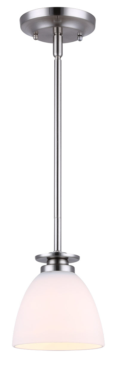 Canarm - IPL256A01BPT - One Light Pendant - New Yorker - Brushed Pewter