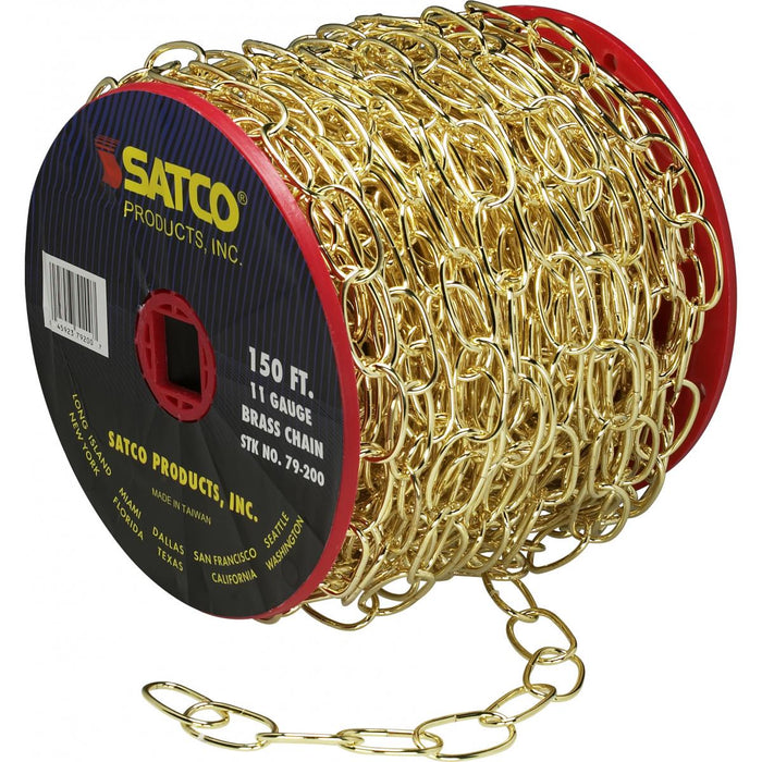 Satco - 79-200 - Chain - Brass