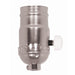 Satco - 80-1015 - Full Range Turn Knob Dimmer Socket - Nickel