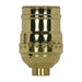 Satco - 80-1028 - Short Keyless Socket - Polished Brass