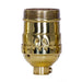 Satco - 80-1038 - Short Keyless Socket - Polished Brass