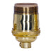 Satco - 80-1056 - Short Keyless Socket - Polished Brass