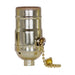 Satco - 80-1188 - On-Off Pull Chain Socket - Brite Gilt