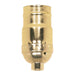 Satco - 80-1218 - Standard Keyless Socket - Brite Gilt