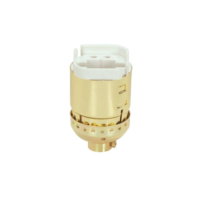 Satco - 80-1228 - Lampholder Fluorescent 4-Pin Lampholder - Brite Gilt