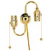 Satco - 80-1268 - Twin Pull Chain Brite Gilt With End Ball - Brite Gilt