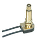 Satco - 80-1363 - On-Off Metal Rotary Switch - Brass Plated