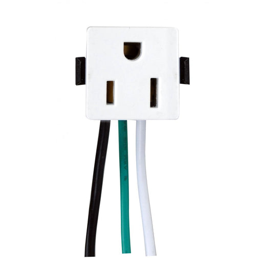 Satco - 80-1408 - Snap-In Convenience Outlet - White