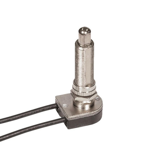 Satco - 80-1410 - On-Off Metal Push Switch - Nickel Plated