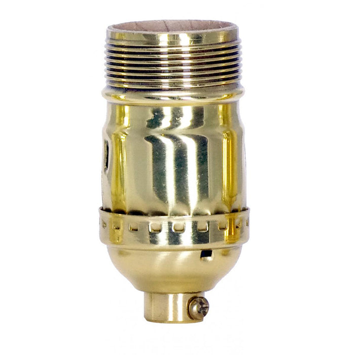 Satco - 80-1446 - Socket - Polished Brass