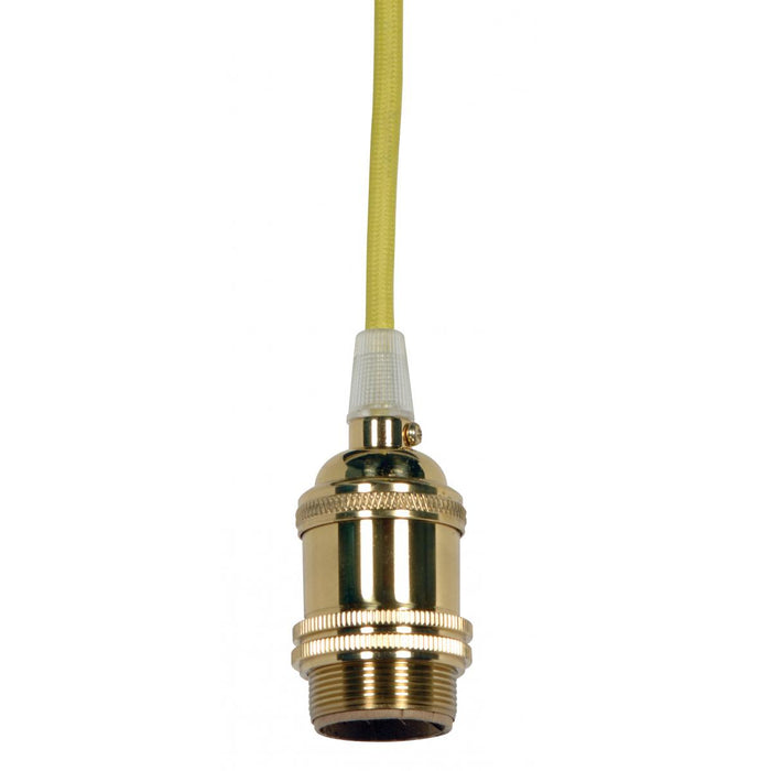 Satco - 80-2461 - Lampholder - Polished Brass / Glass